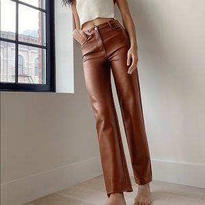 ARITZIA WILFRED MELINA PANT - COGNAC